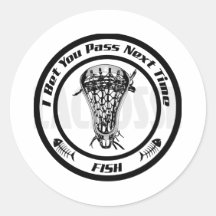 Lacrosse klatschen Fische Bak Aufkleber