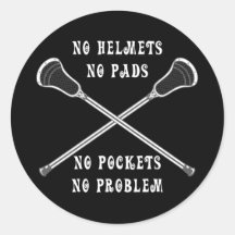 Lacrosse-Mädchen kein Aufkleber