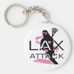 Lacrosse-Mädchen-LOCKERES Angriffs-Rosa Schlüsselband