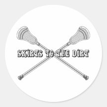 Lacrosse-Mädchen-Schmutz-Aufkleber