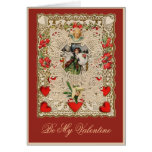 Lacy Entwurfviktorianische Valentine-Gruß-Karten