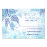 Lacy Leaves Wedding RSVP Card einladungen