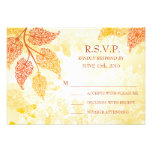 Lacy Leaves Wedding RSVP Card einladungen