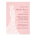 Lacy Pink Bridal Shower Invitation einladungen