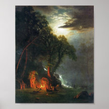Lagerfeuer-Standort Yosemite Posterdruck