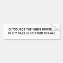 Lagern Sie das Weiße Haus… wählen Barack Hussei… a Autosticker