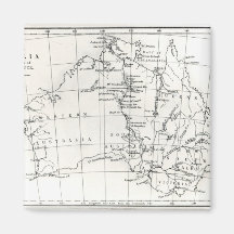 Lageskizze von Australien Magnets
