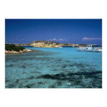 Lagune, Mittelmeerinsel von Sardinien Ankündigungen