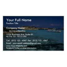 Lagune, Mittelmeerinsel von Sardinien Visitenkarte