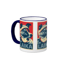 Laika der Raum-Hund - Laika: OHP Becher Kaffee Haferl