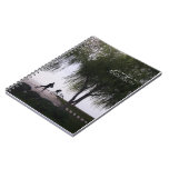 Lakeside-Sonnenaufgang Kung-Fu Mann personalisiert Notizbuch
