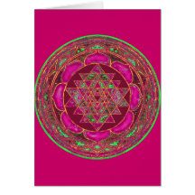 Lakshmi Yantra Glück-Karte