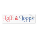 Lalli und Loops autoaufkleber