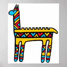 Lama-Farben Poster