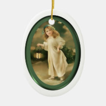 Lampen-Mädchen-Malerei-Verzierung Weihnachtsornament