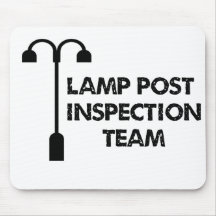 Lampen-Posten-Inspektionsteam Mauspads