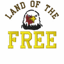 Land freien Eagles stickte Hemd