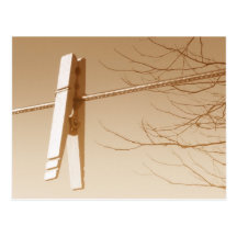 LandClothespin Postkarte