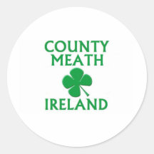 Landkreis Meath, Irland Runde Aufkleber