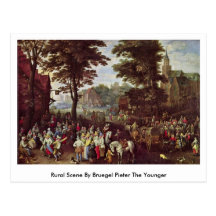 Ländliche Szene durch Bruegel Pieter das jüngere Postkarten