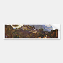 Landschaft mit den Pfadfindern vom gelobten Land B Autosticker