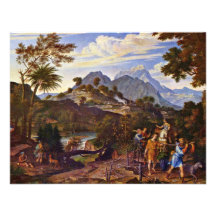 Landschaft mit den Pfadfindern vom gelobten Land B Individuelle Einladungskarten