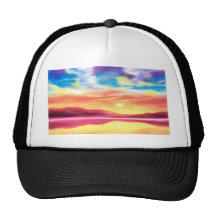 Landschaftsunset See-Szene - multi Baseballcaps