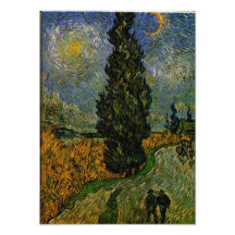Landstraße in Provence - Van Gogh Kunst Photo
