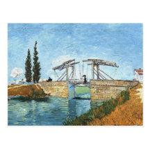 Langlois Brücke bei Arles durch Vincent van Gogh Postkarten