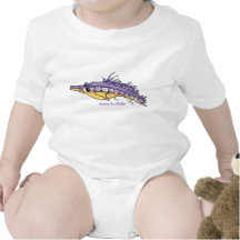 Langnasiger Hawkfish niedlicher Cartoon-Fisch-Säug T-shirt
