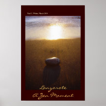 Lanzarote: Ein Zen-Moment Plakate