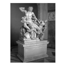 Laocoon Skulptur im Vatikan-Museum, Rom. Pic Postkarten