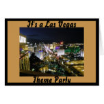 Las Vegas-Ansicht-Thema-Einladungen Karten