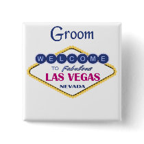 Las Vegas-Bräutigam-Knopf