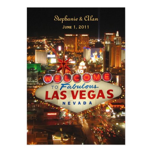 Las Vegas, das Einladung Wedding ist
