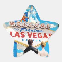 Las Vegas, das Einladung Wedding ist Sternaufkleber