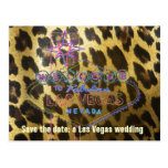 Las Vegas, das Leopard-Pelz Wedding ist Postkarten