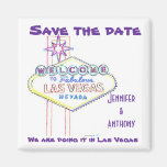 Las Vegas, das Save the Date Wedding ist Kühlschrankmagnete