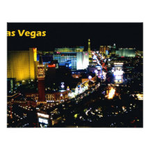 Las Vegas der Streifen nachts Einladungskarte
