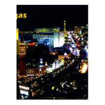 Las Vegas der Streifen nachts Postkarte