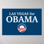 LAS VEGAS für Obama-Gewohnheit Ihre Stadt personal Posterdrucke