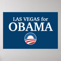 LAS VEGAS für Obama-Gewohnheit Ihre Stadt personal Posterdrucke