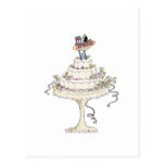 Las Vegas-Hochzeitstorte-Postkarte