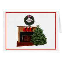 Las Vegas-Kamin-Weihnachtskarte