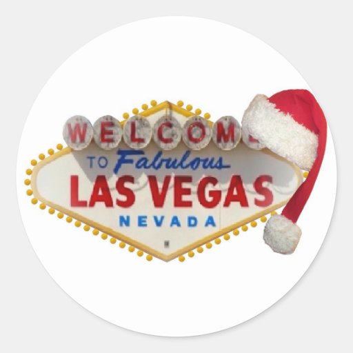Las Vegas-Logo mit Sankt-Kappen-Aufkleber