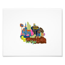 las vegas nevada 3 watercolor city graphic.png art photo