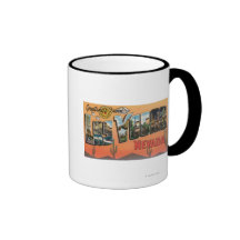 Las Vegas, Nevada - große Buchstabe-Szenen Teetasse