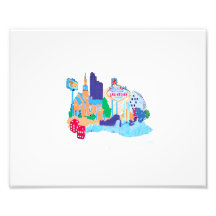 las vegas nevada no txt watercolor city graphic.pn photograph