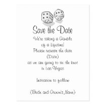 Las Vegas Save the Date postkarten