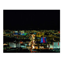 Las Vegas-Skyline in Las Vegas Postkarte